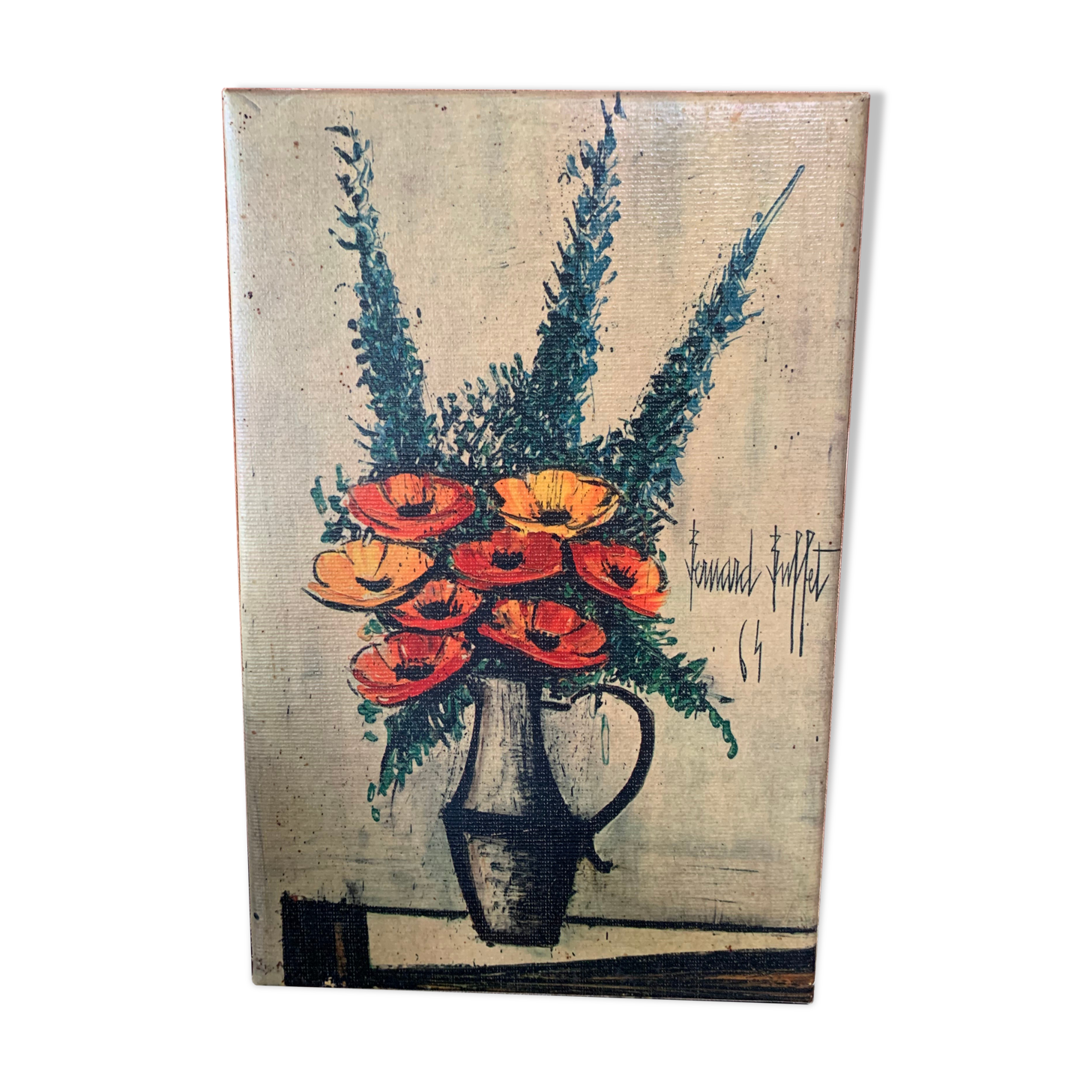Tableau Bernard Buffet Les Pavots 1964