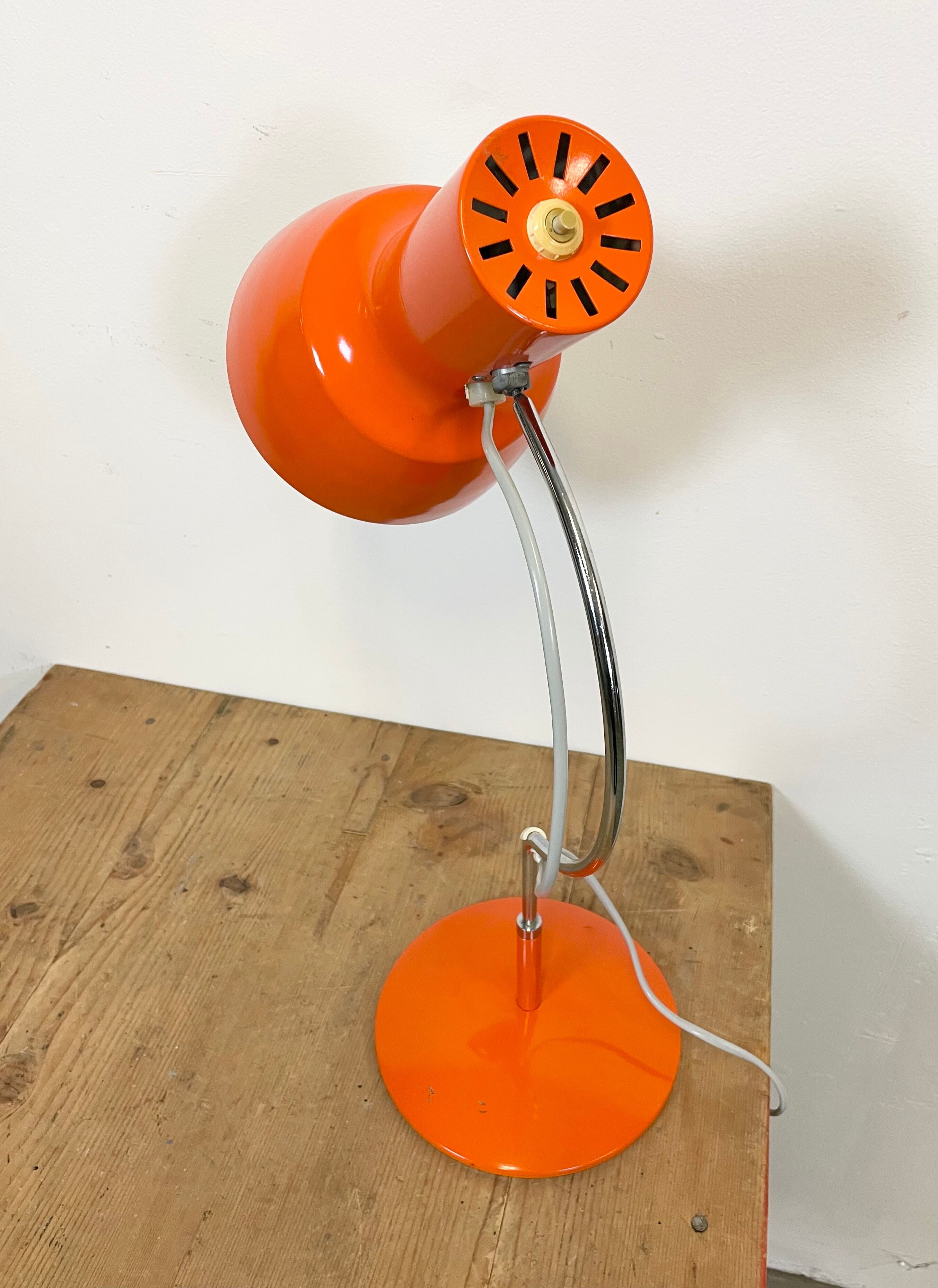 Orange Table Lamp by Josef Hurka for Napako, 1960s