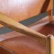 Pair of vintage Per-Olof Scotte "Premier 69" oak armchairs in cognac leather