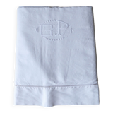 Drap ancien metis brodé main
