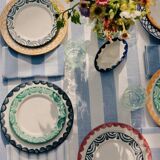 Blue Stripe Tablecloth: 240cm x 170cm