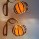 Louis Sognot bamboo wall sconces from the 1960s