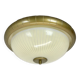 round 36cm metal Gino Sarfatti Style wall Ceiling Light Flushmount, Italy 1950s
