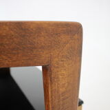 1960s pair of restored bedside tables, czechoslovakia