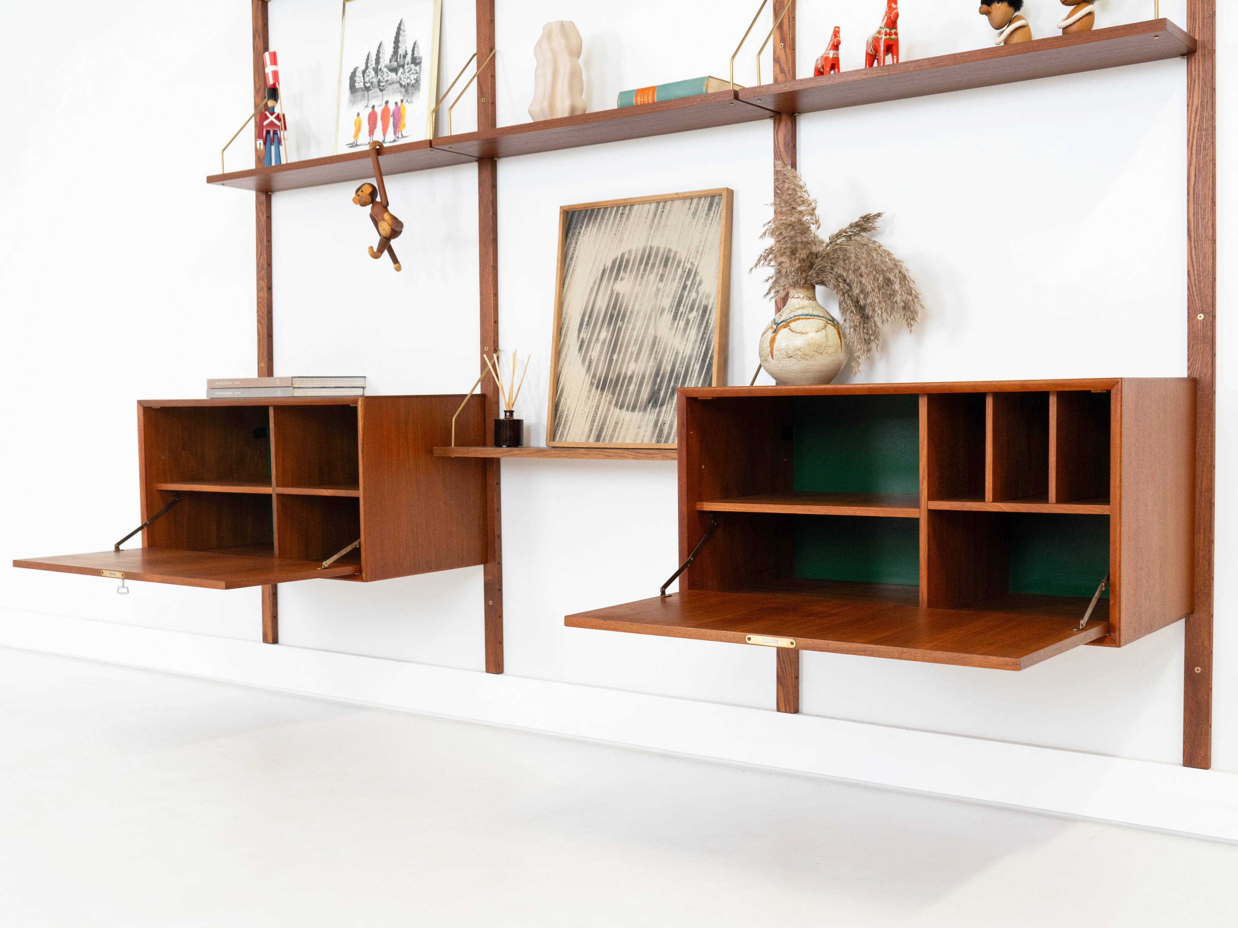 Étagère modulaire en teck, design danois, années 1960, fabriquée au Danemark