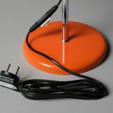 Vintage 1970s Belid MCM Orange Desk Lamp.