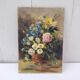 Oil on panel, bouquet of flowers, Pinot Vialet