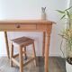 Old beech wood bureau/console/side table with bamboo legs.