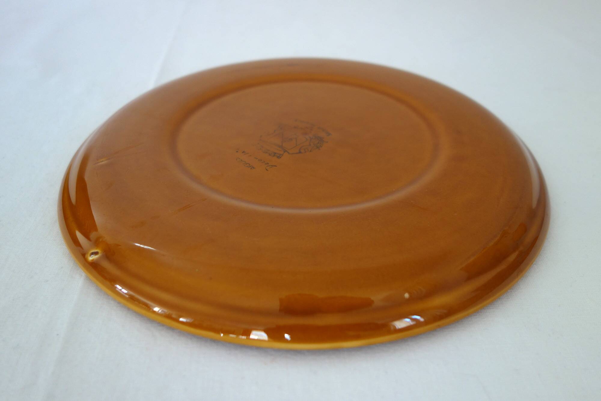 Lot of 6 Salins plates vintage Aigues model
