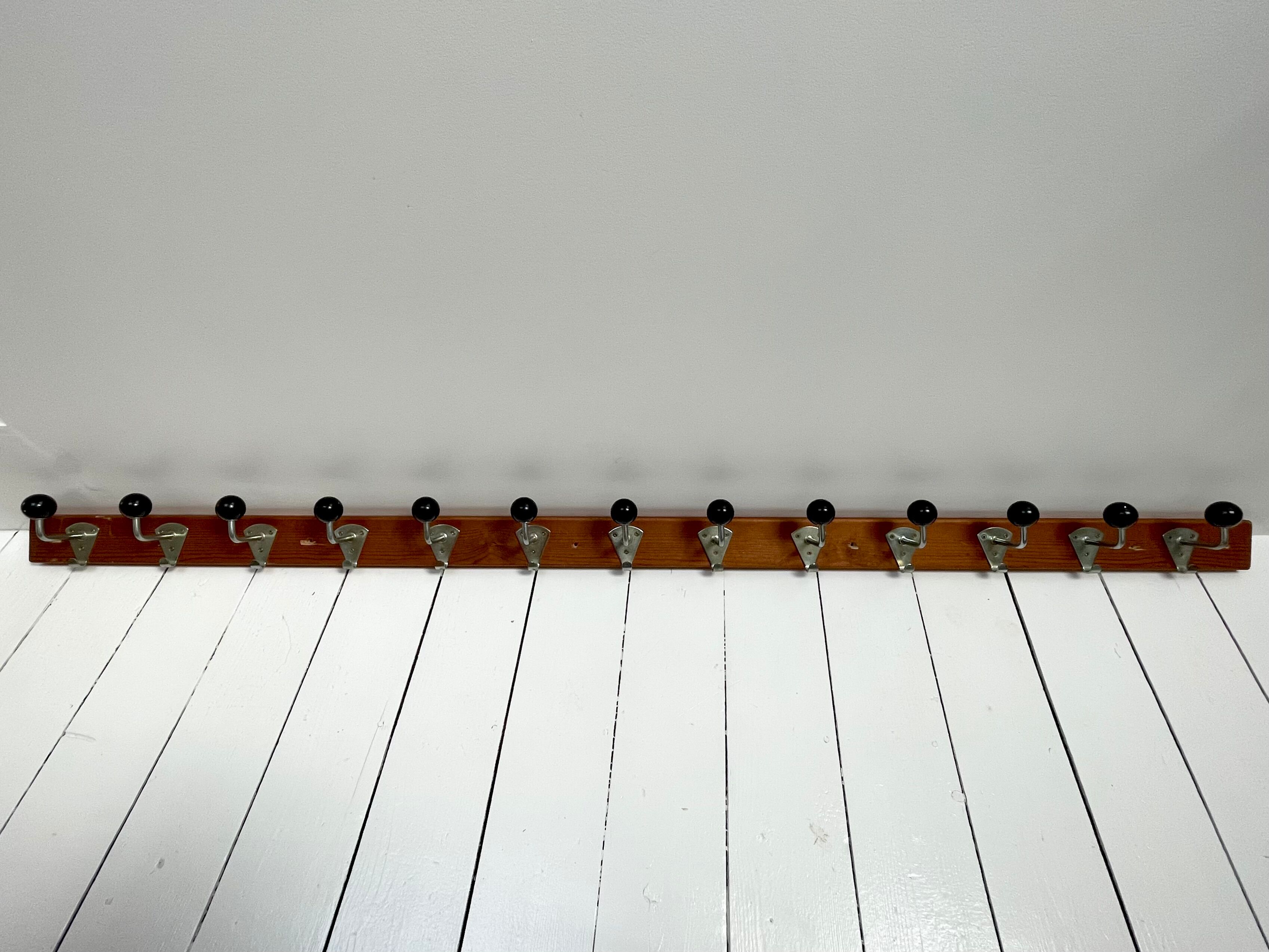 Vintage school wall rack