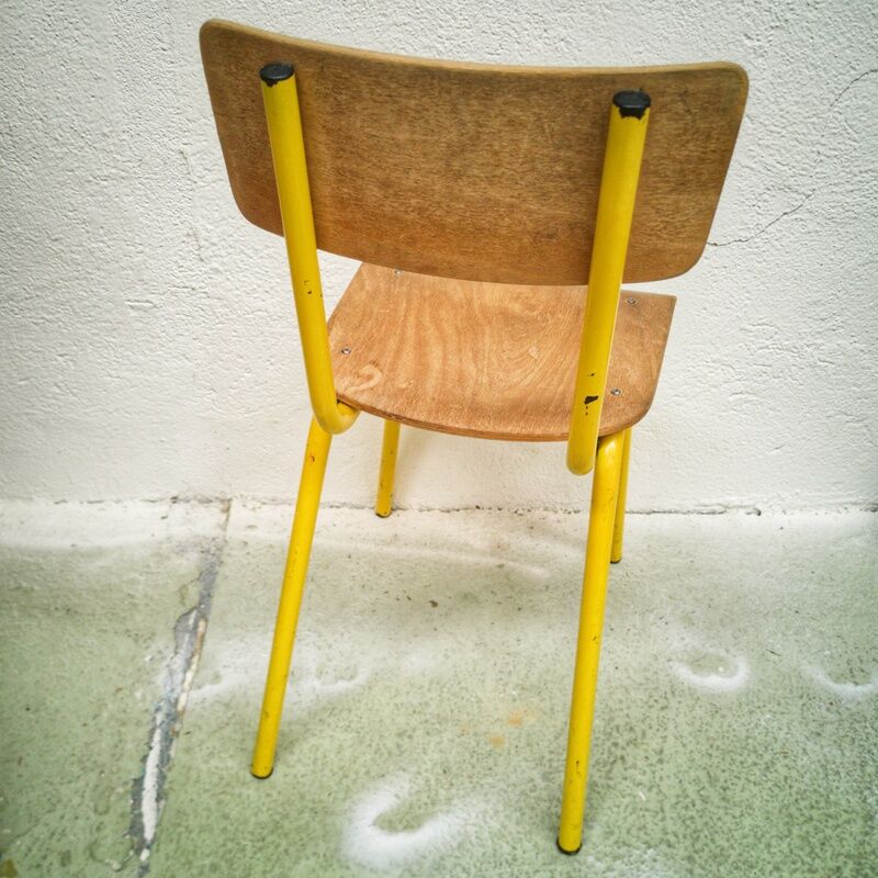 Yellow school chair