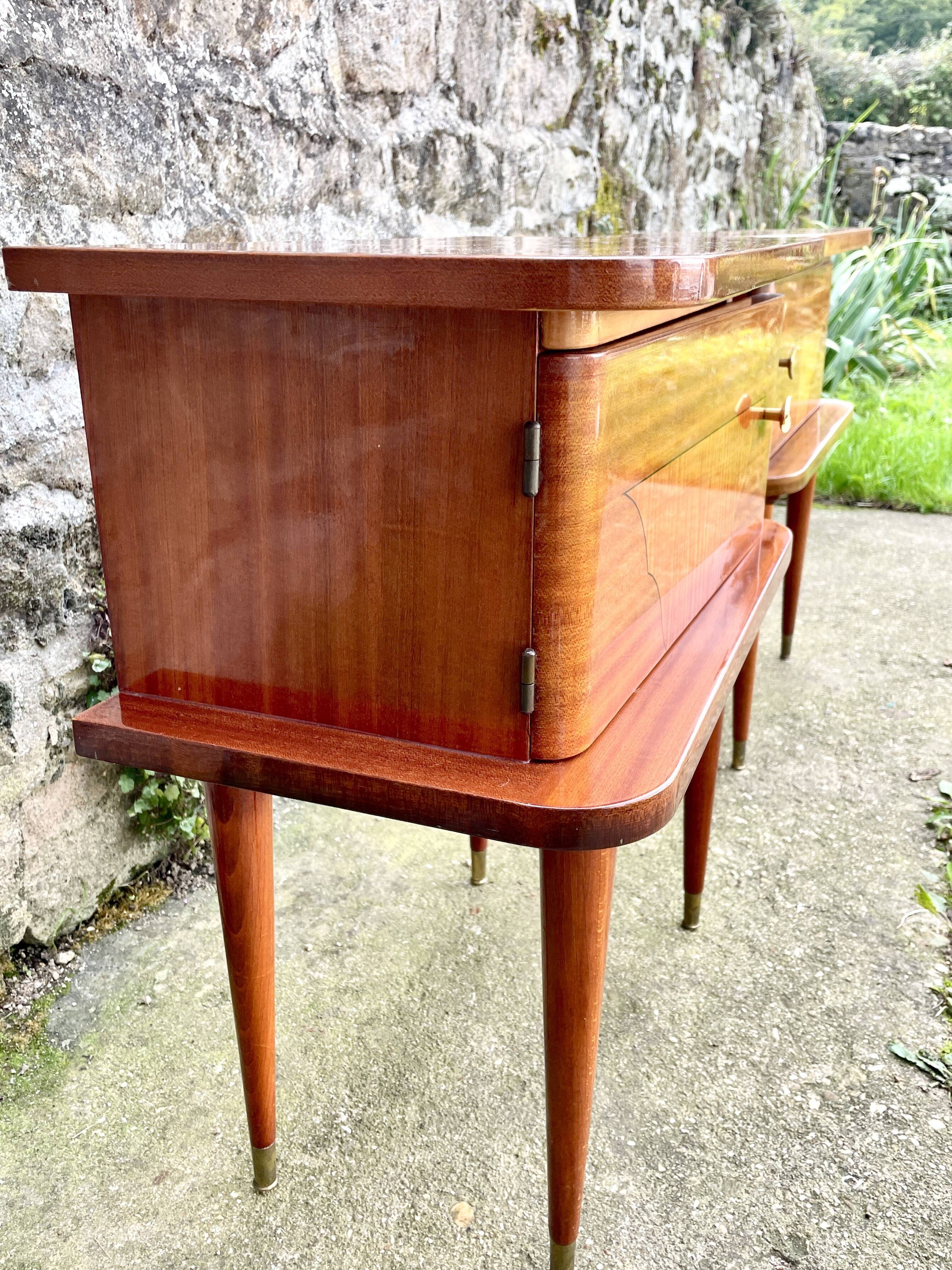 Pair of 1960 bedside tables