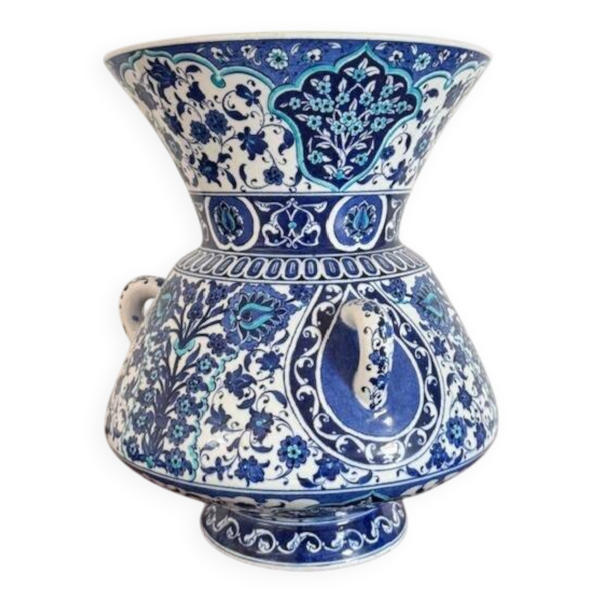 Vase céramique peint à la peint Izniz  Kutahya Turquie