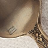 6 Art Nouveau silver-plated metal teaspoons