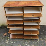 Cardboard box-making cabinet from 1950