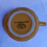 Yellow Apilco coffee service with golden borders
