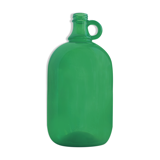 Bonbonne vintage en verre vert