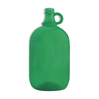 Vintage green glass canister