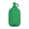 Vintage green glass canister