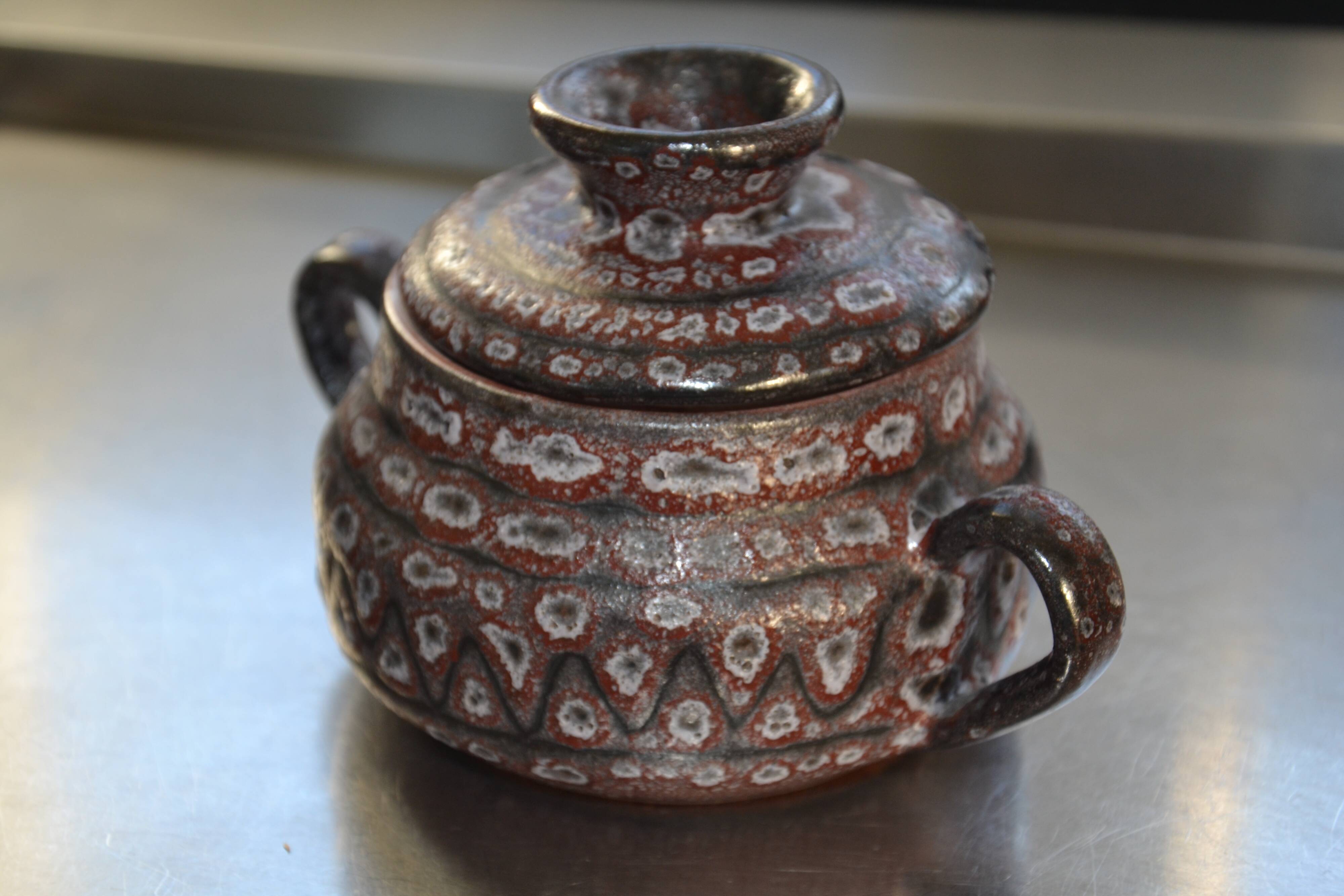 Ceramic pot with lid by Jean Austruy Vallauris