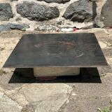 Table basse en travertin sculpturale