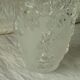 Lalique style frosted glass vase