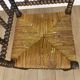 Old wooden ball fireside chair