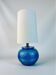 Aldo Londi blue ceramic table lamp for Bitossi, Italy, 1970s