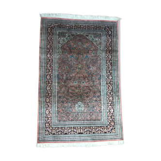 Tapis cachemire soie Inde 190x120cm