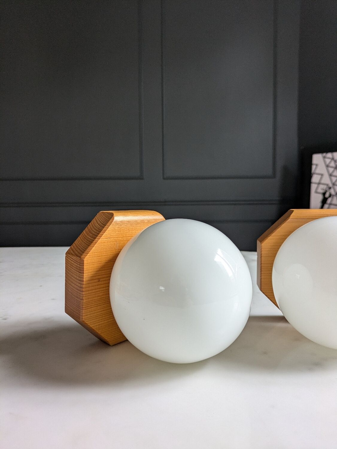 80's Wall Sconces Duo