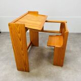 Folding pine children's desk by Trama, desk