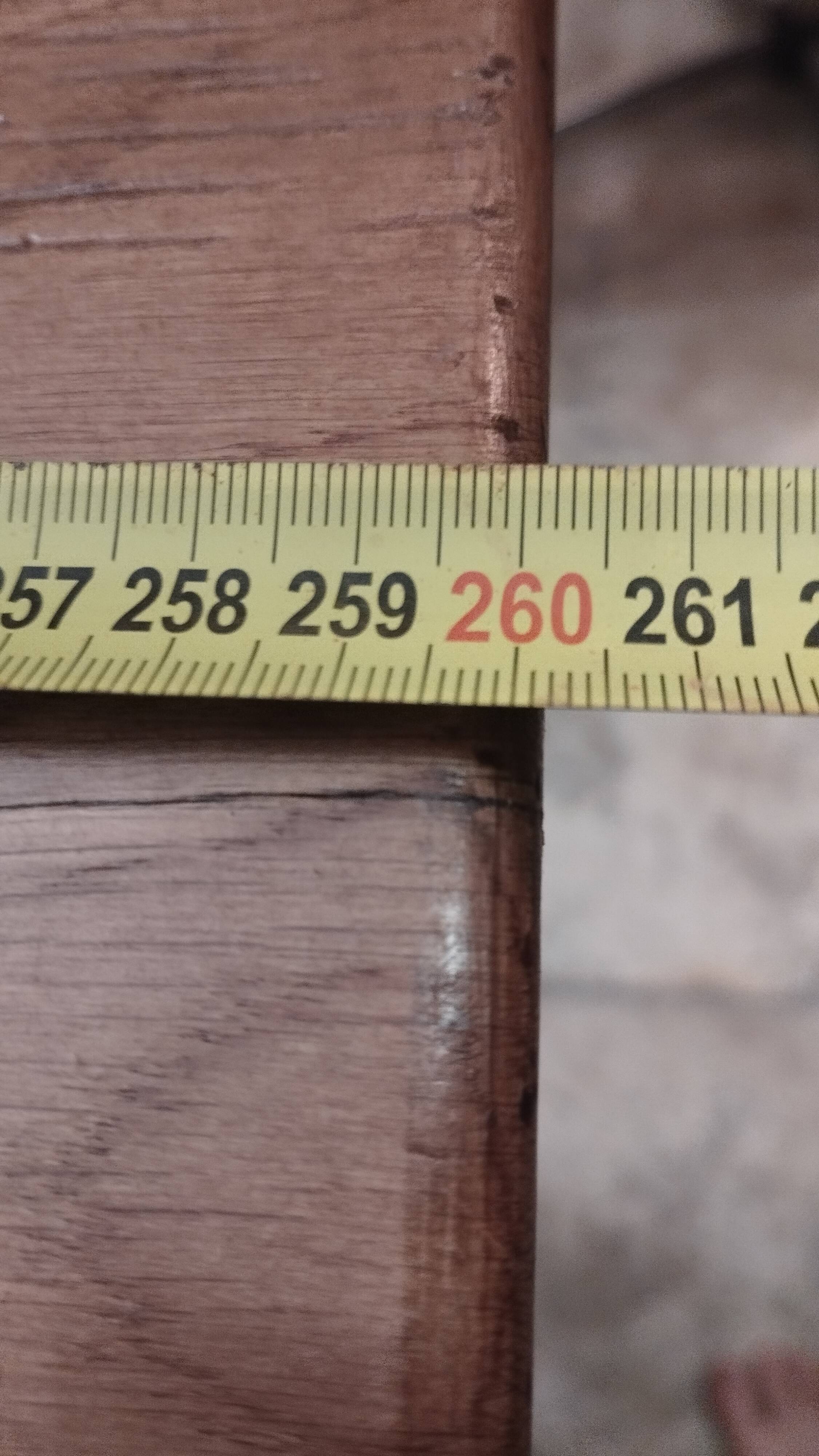 Solid oak farmhouse table 260x100