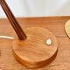 Lampe de table en sisal et teck par Temde