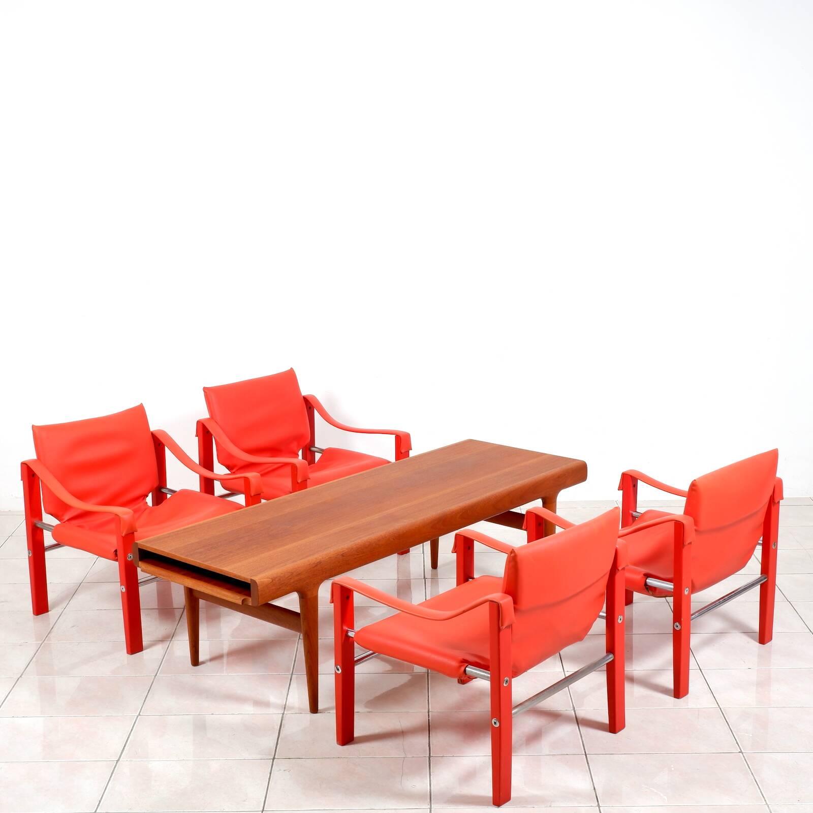 Safari lounge chairs by Maurice Burke for Arkana