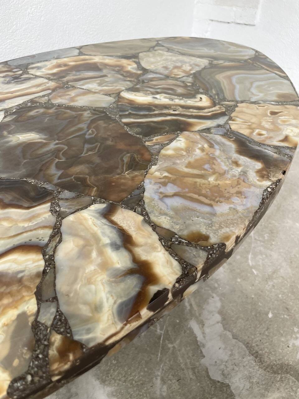 1950s Madagascar aragonite coffee table