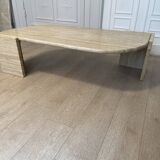 Drop of water coffee table in travertine, 1970