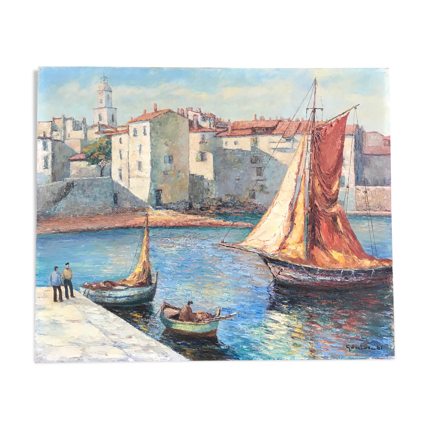 Southern Fishing Port Painting