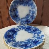 Set of 4 Bryonia model dessert plates from Sarreguemines U&C, between 1880 and 1900