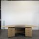 Large semicircular desk by André Putman published by Ecart International.