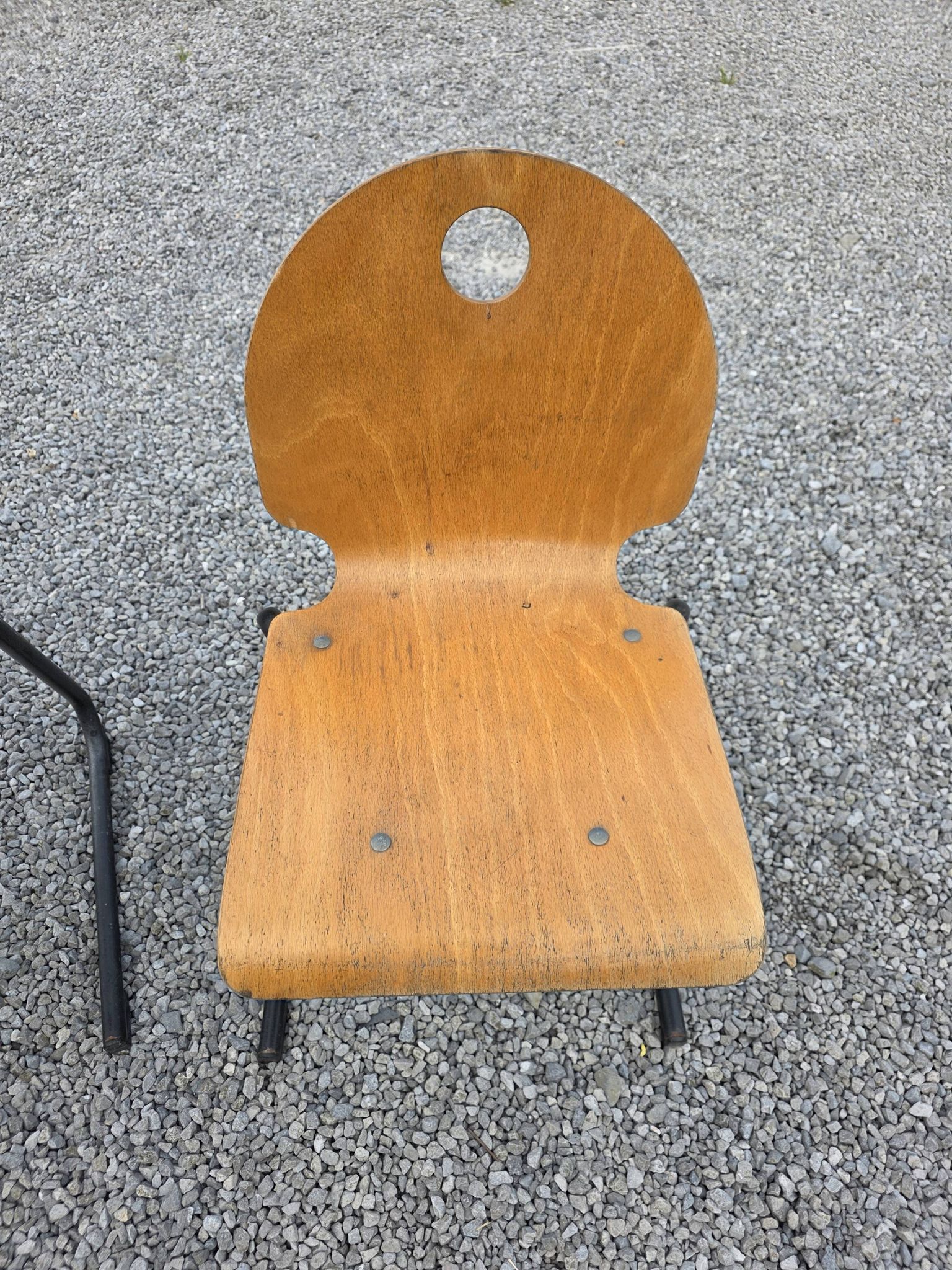 4 vintage school chairs from the 70s