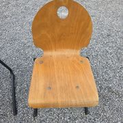4 vintage school chairs from the 70s