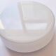 Large Midcentury Flush Mount Milk Glass, RZB Leuchten, Germany, 1970s