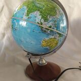 Luminous terrestrial globe