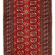 Vintage carpet Uzbek Bukhara handmade 83cm x275cm 1960s, 1C739