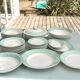 Service plates Lunéville 37 pieces for 10 people