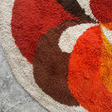 Psychedelic "Rya" carpet from Desso, Netherlands 70s.