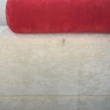 Design sofa 3 places in microfiber and wood