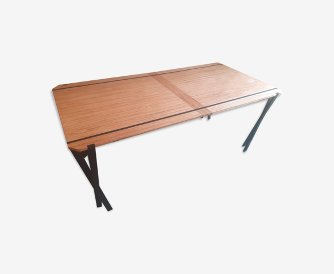 Table wood and steel