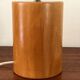 Vintage lamp in solid elm Italy 80s