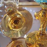 7 George Sand stemmed glasses